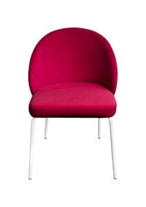 ALURA™ CHAIR - GARNET RED WITH WHITE LEGS (CH2 - WGR) FRONT