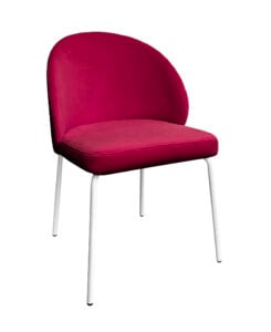 ALURA™ CHAIR - GARNET RED WITH WHITE LEGS (CH2 - WGR)