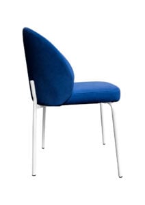 ALURA™ CHAIR - ROYAL BLUE WITH WHITE LEGS (CH2 - WRBL) SIDE