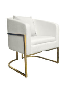CHOVET™ ARMCHAIR WHITE WITH CHOVET™ CUSHION WHITE (AC28 - W)
