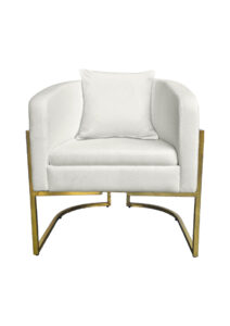 CHOVET™ ARMCHAIR WHITE WITH CHOVET™ CUSHION WHITE (AC28 - W)