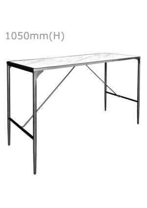 LUXCO™ ATELIER LONG BAR TABLE - BLACK & BIANCO WHITE (BT14 - LBW)