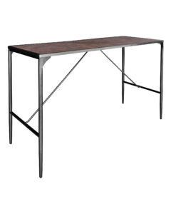 LUXCO™ ATELIER LONG BAR TABLE - BLACK & VERONA BRONZE (BT14 - LBZ)