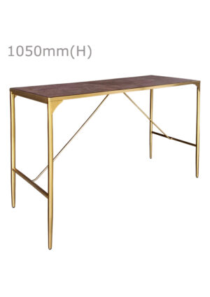 LUXCO™ ATELIER LONG BAR TABLE - GOLD & VERONA BRONZE (BT14 - LGZ)