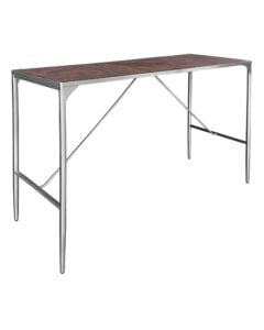 LUXCO™ ATELIER LONG BAR TABLE - SILVER & VERONA BRONZE (BT14 - LSZ)