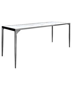 LUXCO™ ATELIER LONG MEETING TABLE - BLACK & BIANCO WHITE (TB13 - LBW)