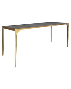 LUXCO™ ATELIER LONG MEETING TABLE - GOLD & GRAPHITE BLACK (TB13 - LGB)