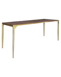 LUXCO™ ATELIER LONG MEETING TABLE - GOLD & VERONA BRONZE (TB13 - LGZ)