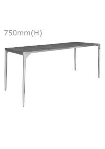 LUXCO™ ATELIER LONG MEETING TABLE - SILVER & GRAPHITE BLACK (TB13 - LSB)