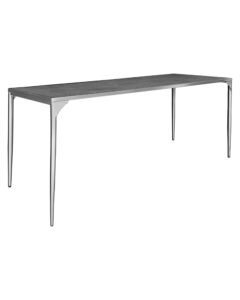 LUXCO™ ATELIER LONG MEETING TABLE - SILVER & GRAPHITE BLACK (TB13 - LSB)