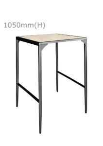 LUXCO™ ATELIER SQUARE BAR TABLE - BLACK & MATERA BEIGE (BT15 - SBE)