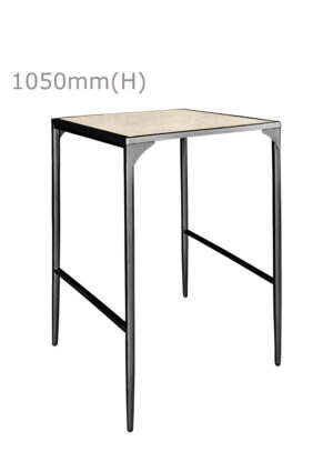 LUXCO™ ATELIER SQUARE BAR TABLE - BLACK & MATERA BEIGE (BT15 - SBE)