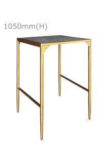 LUXCO™ ATELIER SQUARE BAR TABLE - GOLD & GRAPHITE BLACK (BT15 - SGB)