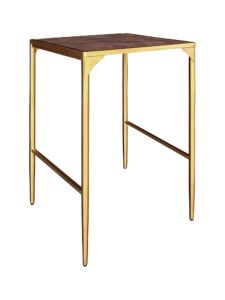 LUXCO™ ATELIER SQUARE BAR TABLE - GOLD & VERONA BRONZE (BT15 - SGZ)