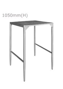 LUXCO™ ATELIER SQUARE BAR TABLE - SILVER & GRAPHITE BLACK (BT15 - SSB)