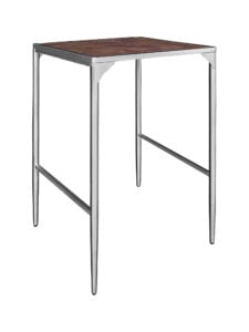 LUXCO™ ATELIER SQUARE BAR TABLE - SILVER & VERONA BRONZE (BT15 - SSZ)