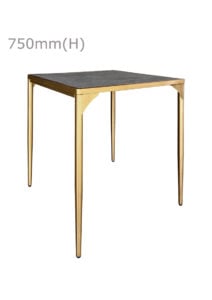 LUXCO™ ATELIER SQUARE MEETING TABLE - GOLD & GRAPHITE BLACK (TB14 - SGB)