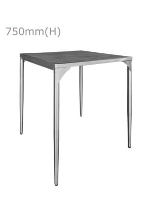 LUXCO™ ATELIER SQUARE MEETING TABLE - SILVER & GRAPHITE BLACK (TB14 - SSB)