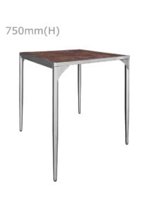 LUXCO™ ATELIER SQUARE MEETING TABLE - SILVER & VERONA BRONZE (TB14 - SSZ)