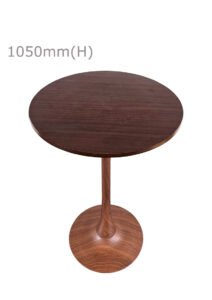 TULIP BAR TABLE - WOOD & ROUND TOP - WOOD (BT10 - BR - RBR)
