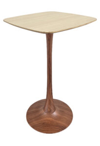 TULIP BAR TABLE - WOOD & SQUARISH TOP - WOOD (BT10 - BR - SBR)