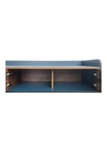 ARLO TV CONSOLE - 1.8M - WALNUT BLACK (TVC13) SIDE OPEN CLOSEUP