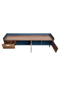 ARLO TV CONSOLE - 1.8M - WALNUT BLACK (TVC13) OPEN