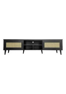 KANO TV CONSOLE - 1.8M - BLACK (TVC6) FRONT