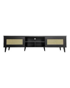 KANO TV CONSOLE - 1.8M - BLACK (TVC6) FRONT