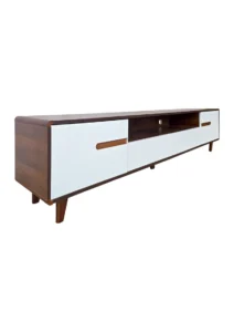 MIRO TV CONSOLE - 2M - WHITE & WALNUT (TVC11)