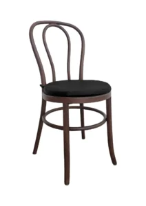 BENTWOOD CHAIR BROWN - BLACK SEAT (CH6 - BRB)