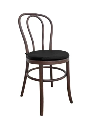 BENTWOOD CHAIR BROWN - BLACK SEAT (CH6 - BRB)