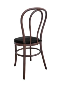 BENTWOOD CHAIR BROWN - BLACK SEAT (CH6 - BRB) BACK