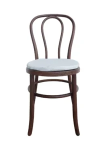BENTWOOD CHAIR BROWN - WHITE SEAT (CH6 - BRW) FRONT