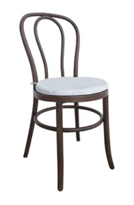BENTWOOD CHAIR BROWN - WHITE SEAT (CH6 - BRW)