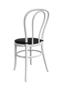 BENTWOOD CHAIR WHITE - BLACK SEAT (CH6 - WB) BACK