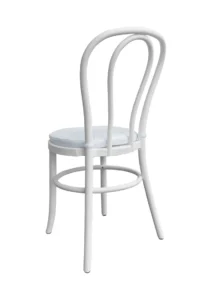 BENTWOOD CHAIR WHITE - WHITE SEAT (CH6 - WW) BACK