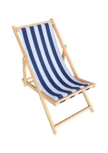 LEPAK DECK CHAIR - BLUE & WHITE (CH8 - BLW)