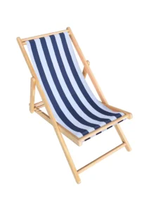 LEPAK DECK CHAIR - BLUE & WHITE (CH8 - BLW)