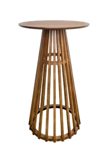 NARA WOOD BAR TABLE - CHESTNUT BROWN (BT3 - CN)