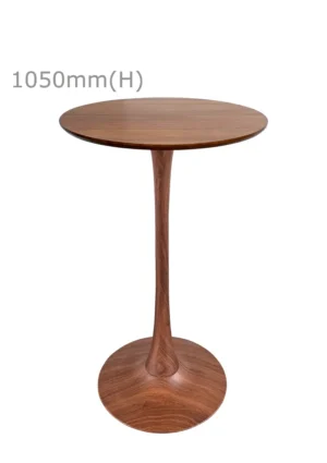 TULIP BAR TABLE - WOOD & ROUND TOP - CHESTNUT (BT10 - BR - RCN)