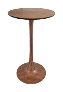 TULIP BAR TABLE - WOOD & ROUND TOP - CHESTNUT (BT10 - BR - RCN)