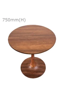 TULIP MEETING TABLE - WOOD & ROUND TOP - CHESTNUT (TB5 - BR - RCN)