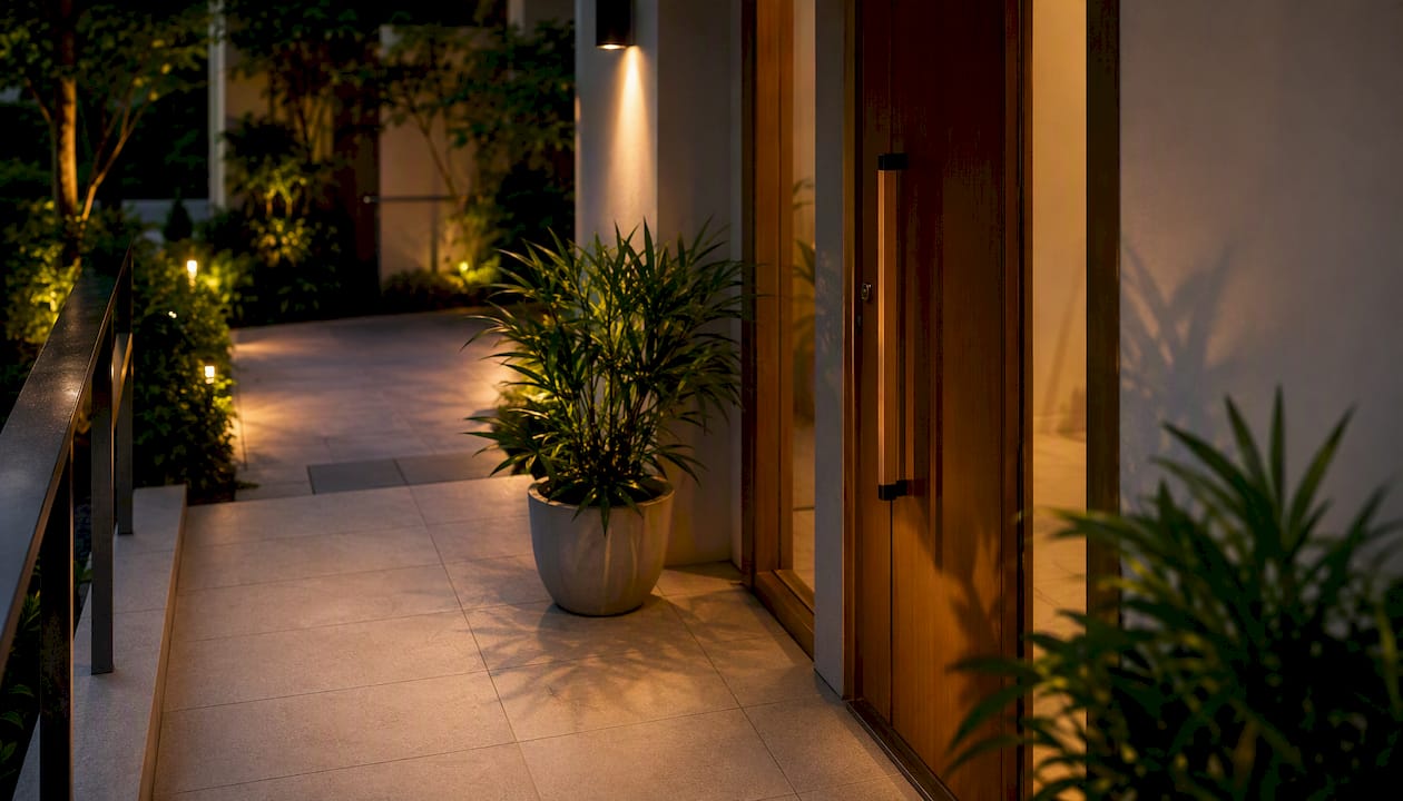 Singapore condo tidy entrance for staging