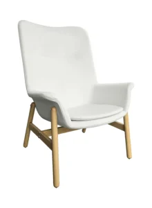 WESTON HIGHBACK ARMCHAIR - WHITE (CH15 - HSW)