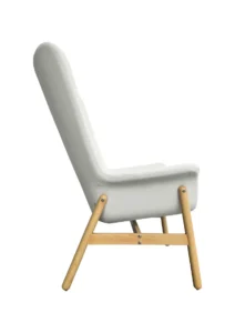 WESTON HIGHBACK ARMCHAIR - WHITE (CH15 - HSW) SIDE