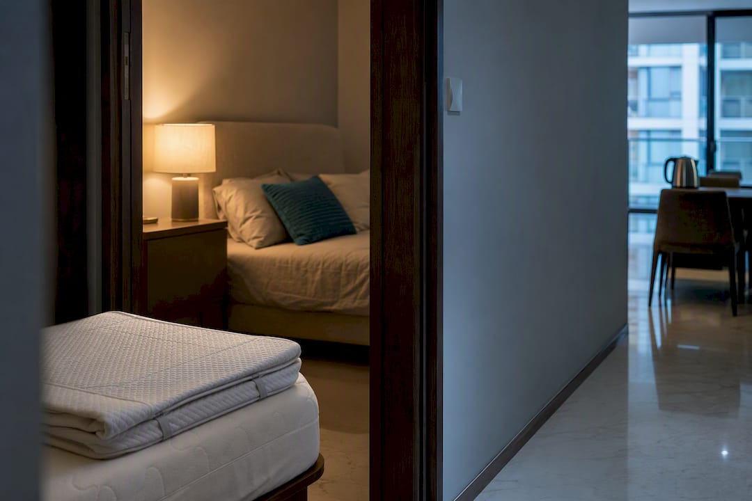 Two-bedroom home prepared for first night
