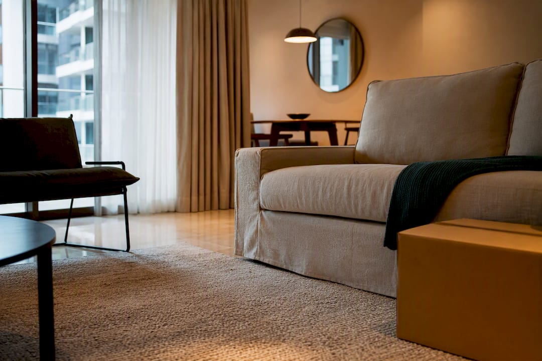 Singapore rental apartment with furnished living area