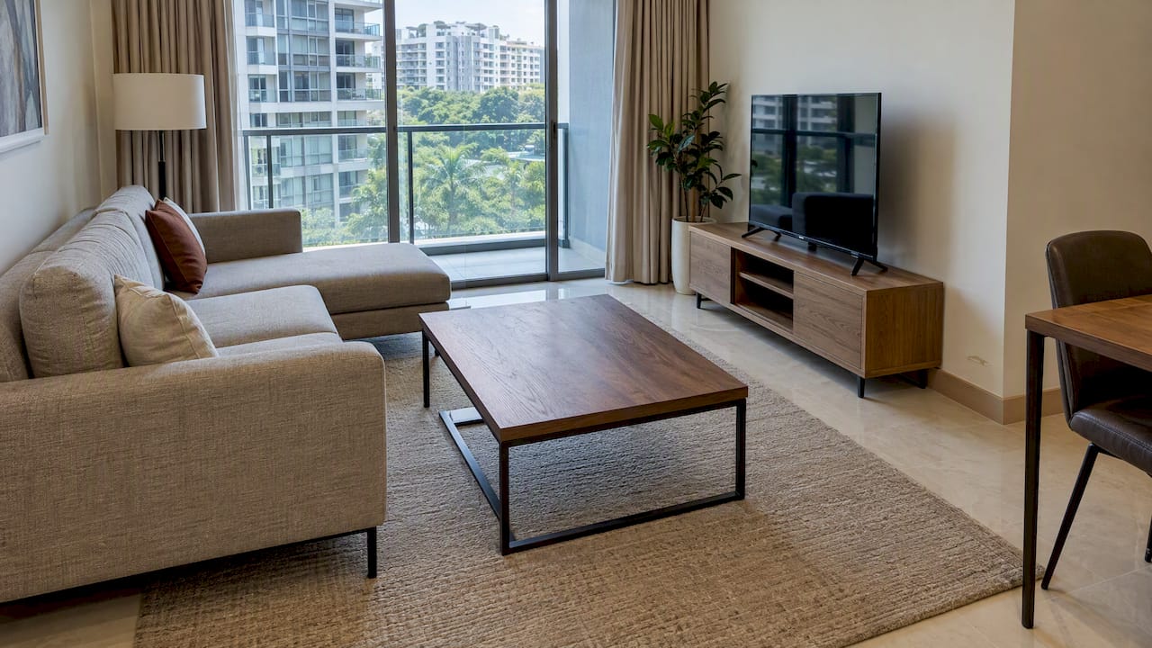Durable furniture materials in Singapore apartment