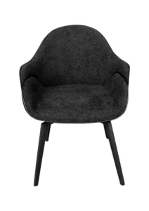 COVIRA SWIVEL ARMCHAIR - BLACK (CH19 - SB) FRONT